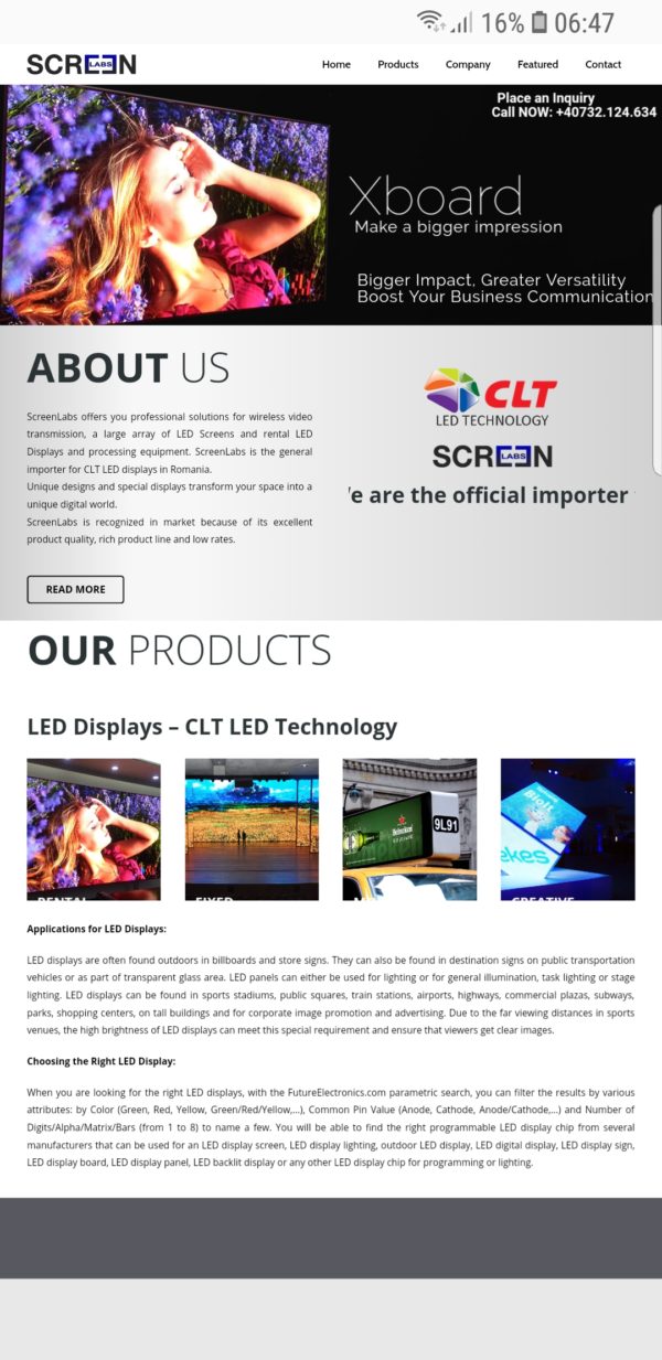 Screenlabs Website Creat de Sarghy Design Agentie Web Design