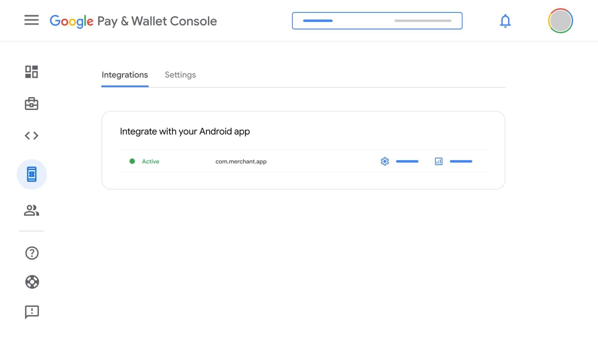 An approved Android app integration