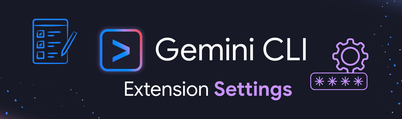Gemini CLI Extension settings hero image